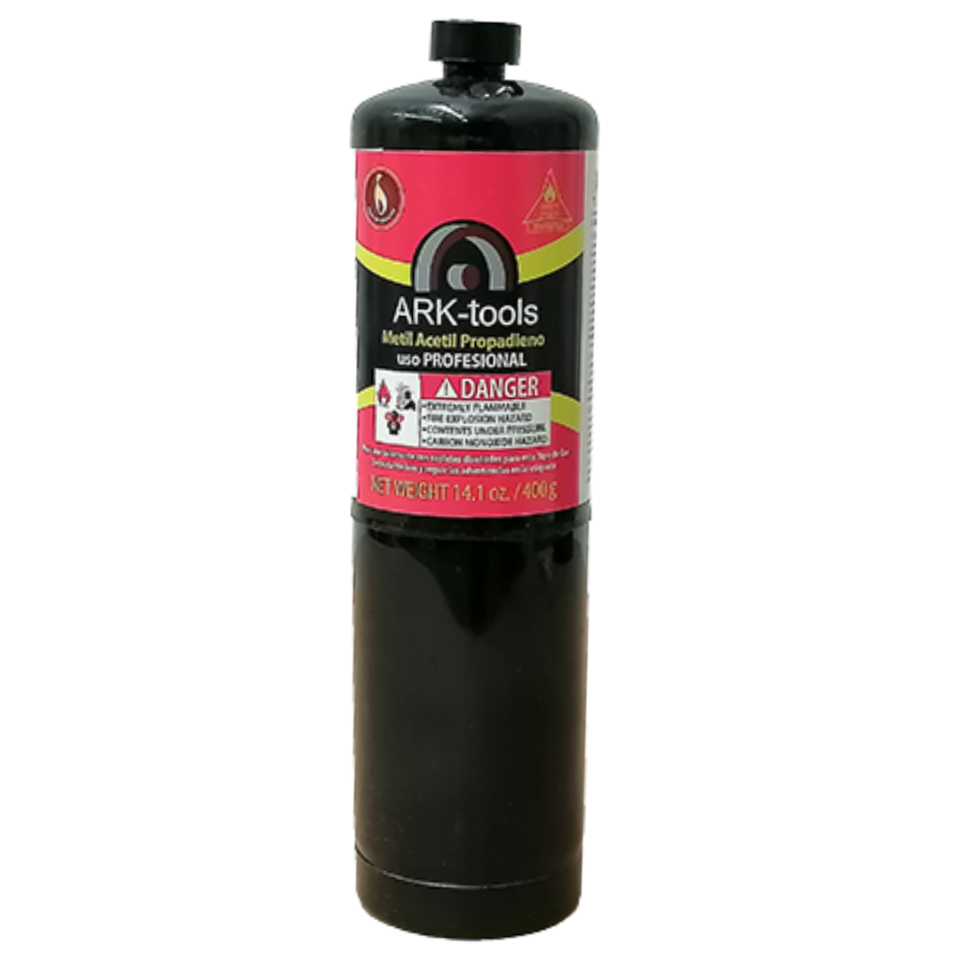 Tanque de Gas MAPP Negro 400 g ARK Tools