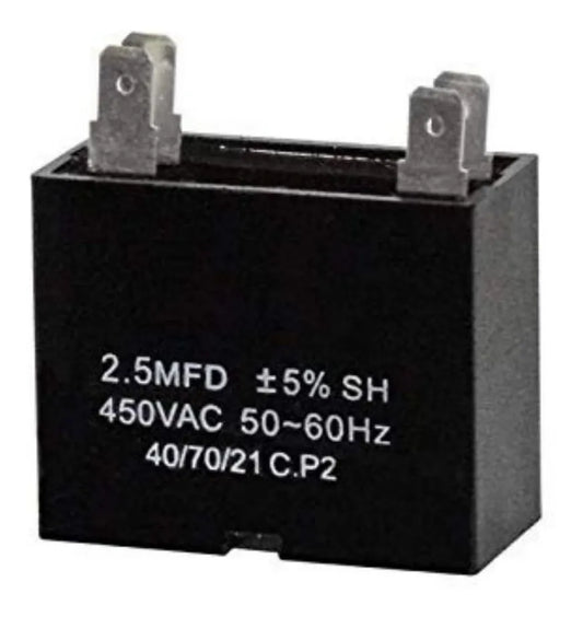 Capacitor 2.5 Mfd 450V para Aire Acondicionado