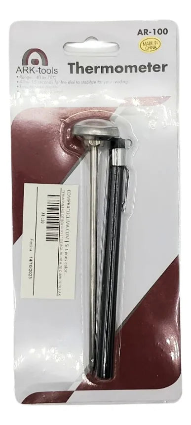 Termómetro de Aguja Análogo de Bolsillo Ark Tools -40°C a 70°C