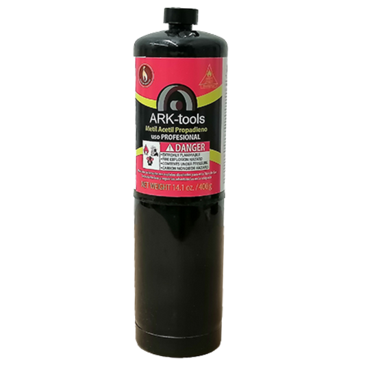 Tanque de Gas MAPP Negro 400 g ARK Tools